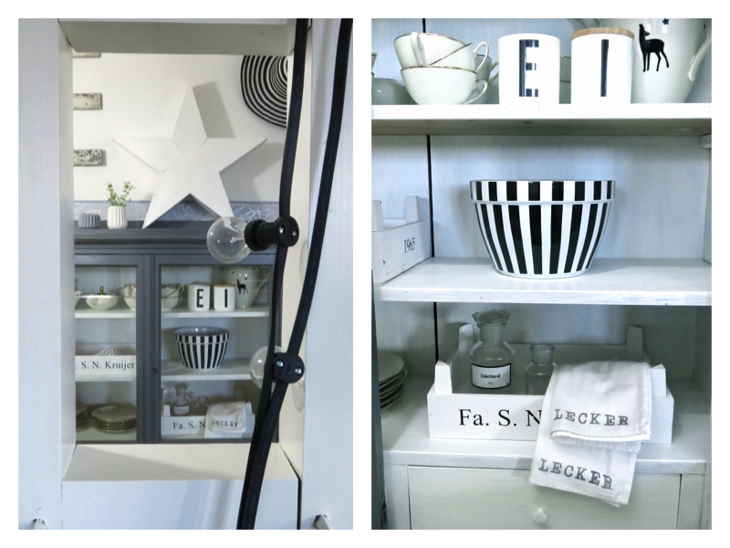 Geschirrschrank – 107qm-schwarz auf weiß